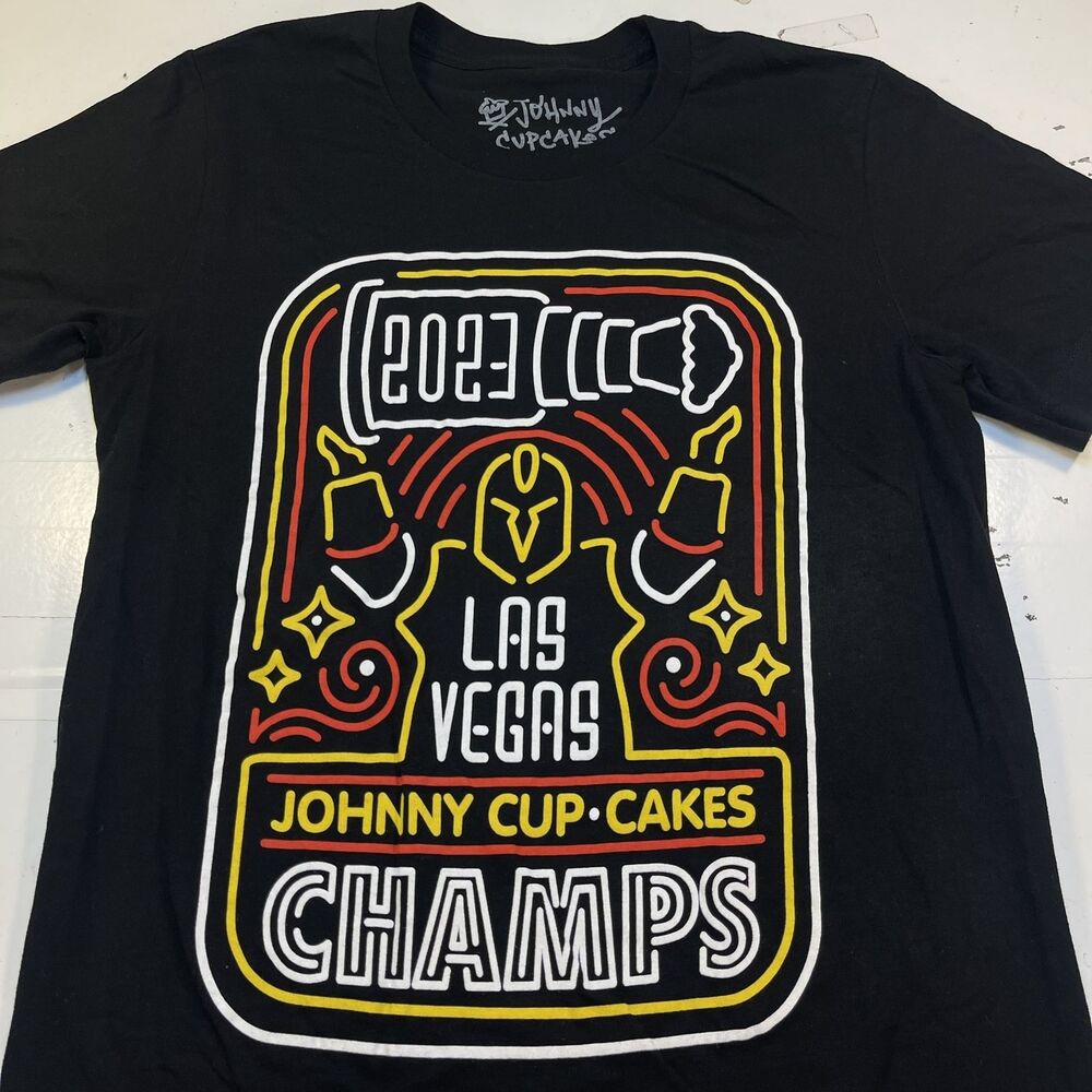 Vegas Golden Knights JOHNNY CUPCAKES VGK  NHL HOCKEY T SHIRT Sz Mens S